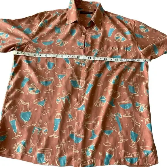 Tori Richard Button Down Silk Shirt Men's XL - Picture 4 of 5